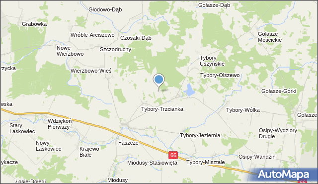 mapa Choszczówka, Choszczówka na mapie Targeo
